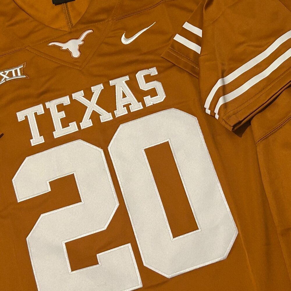 Nike TEXAS LONGHORNS EARL CAMPBELL Men's JERSEY Sz M,L,XL,2XL New with tags - Picture 4 of 7